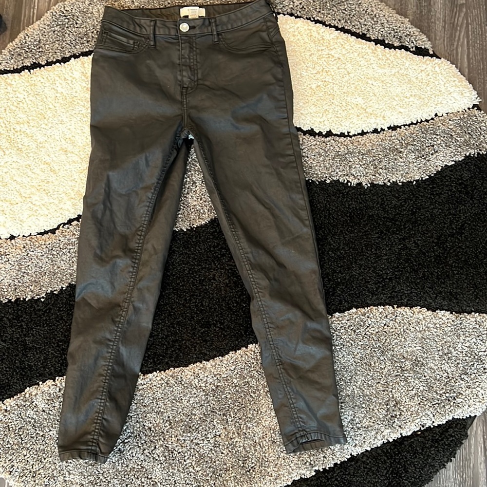 Matte leather pants. Size Large.